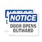 Signmission Door Opens Outward, 24 in W x Rectangle, Plastic OS-2PACK-NS-P-1824-L-11517 - alternate 1
